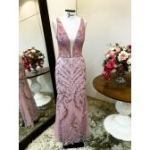 Vestido longo de festa M-0033