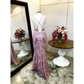 Vestido longo de festa M-5282 Rosé