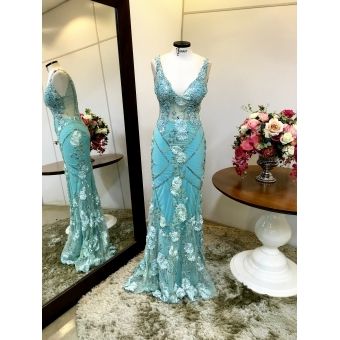 Vestido longo de festa M-5410 Tiffany