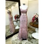 Vestido longo de festa M-5507 Rosé