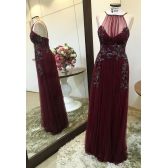 Vestido longo de festa M-0122A