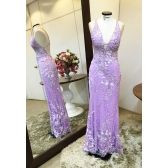 Vestido longo de festa M-0081