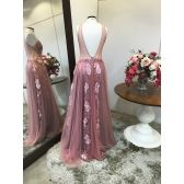 Vestido longo de festa M-0129
