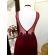 Vestido longo de festa M-5195 Marsala