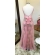 Vestido longo de festa M-6058 Rosé + estampa