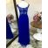 Vestido longo de festa M-5299 Azul Royal