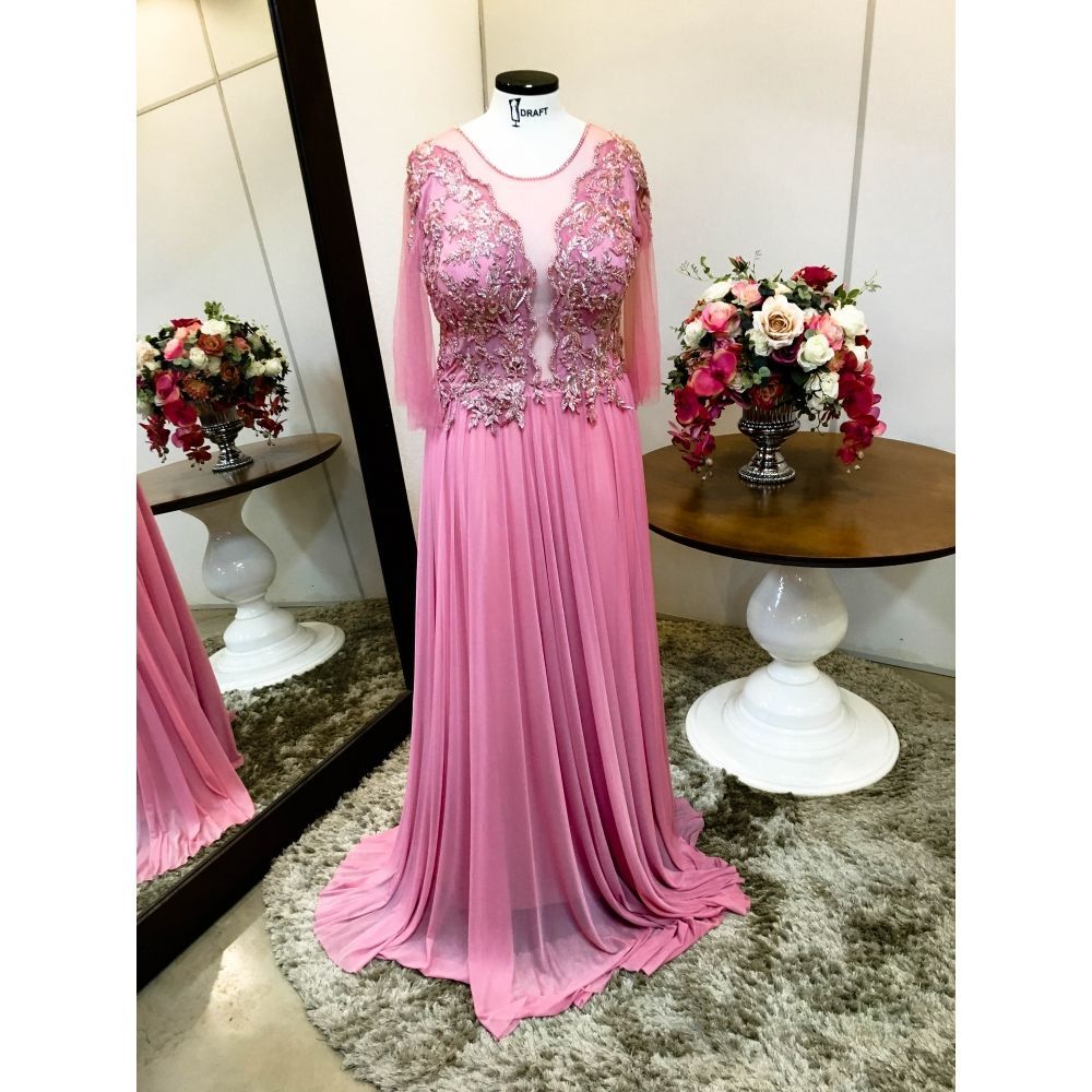 Vestido longo Plus Size P-3166