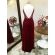 Vestido longo de festa M-5064 Marsala