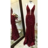 Vestido longo de festa M-0050