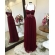 Vestido longo de festa M-6056 Marsala