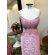 Vestido longo de festa M-5381 Rosa