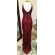 Vestido longo de festa M-5536 Marsala