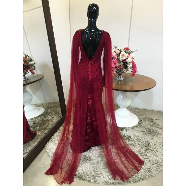 Vestido longo de festa M-0130