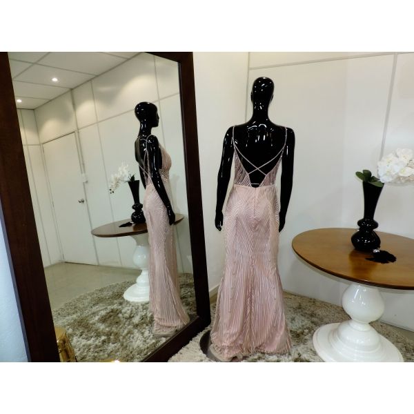 Vestido longo de festa M-0077