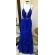 Vestido longo de festa M-0682 Azul Royal