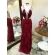 Vestido longo de festa M-5008 Marsala