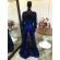 Vestido longo de festa M-5421 Azul Marinho