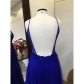 Vestido longo de festa M-6023 Azul Royal
