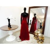Vestido longo de festa M-5413 Marsala