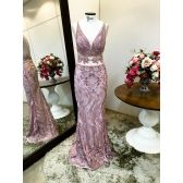 Vestido longo de festa M-5282 Rosé