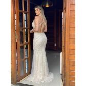 Vestido longo de festa M-19062