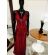 Vestido longo de festa M-6044 Marsala