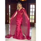 Vestido longo de festa M-19056