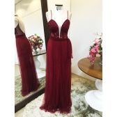 Vestido longo de festa M-0114