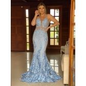 Vestido longo de festa M-19059