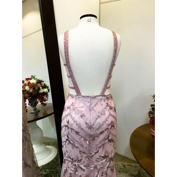 Vestido longo de festa M-0033