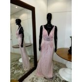 Vestido longo de festa M-0077