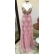Vestido longo de festa M-6058 Rosé + estampa