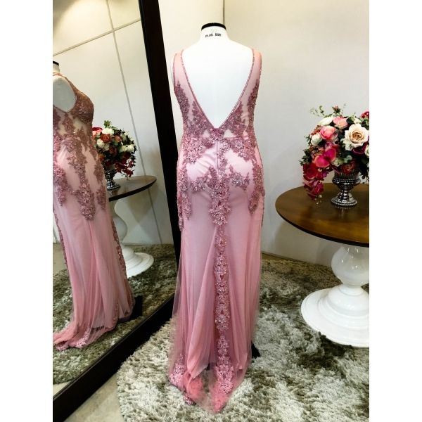 Vestido longo Plus Size P-3288R