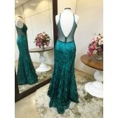 Vestido longo de festa M-0594