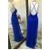 Vestido longo de festa M-1004 Azul Royal
