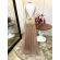 Vestido longo de festa M-5438 Dourado