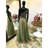 Vestido longo de festa M-5558 Verde