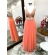 Vestido longo de festa M-5457 Coral
