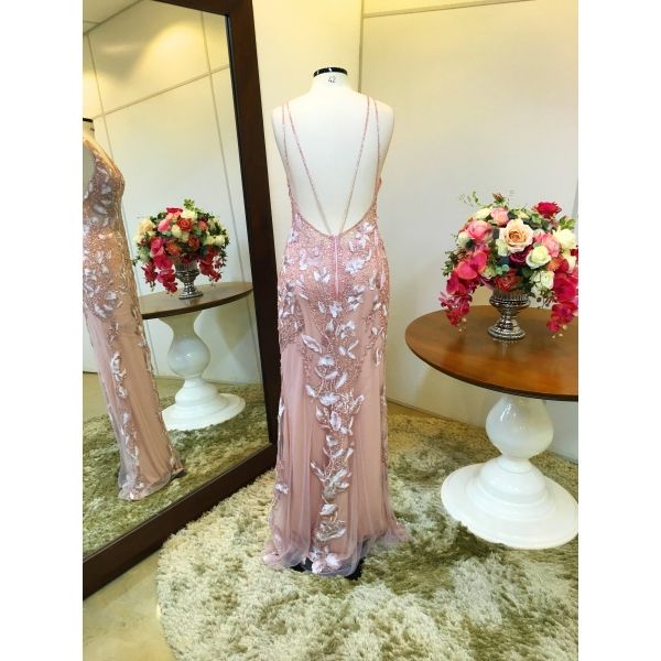 Vestido longo de festa M-0086