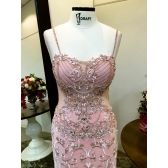 Vestido longo de festa M-6029 Rosé