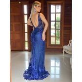 Vestido longo de festa M-19051