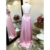 Vestido longo de festa M-6016 Rosé