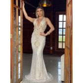 Vestido longo de festa M-19062